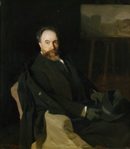 Portrait of the painter Aureliano de Beruete av Joaquín Sorolla